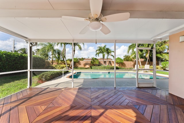 entrance to property with a patio area