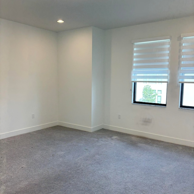 unfurnished room featuring a healthy amount of sunlight and carpet flooring