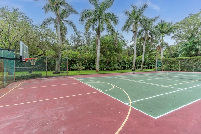 view of basketball court