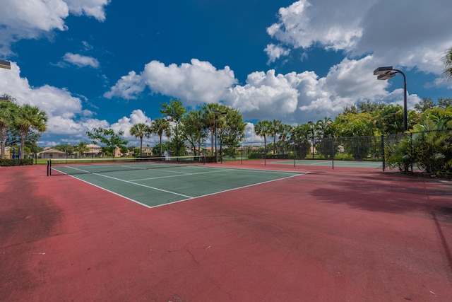 view of tennis court