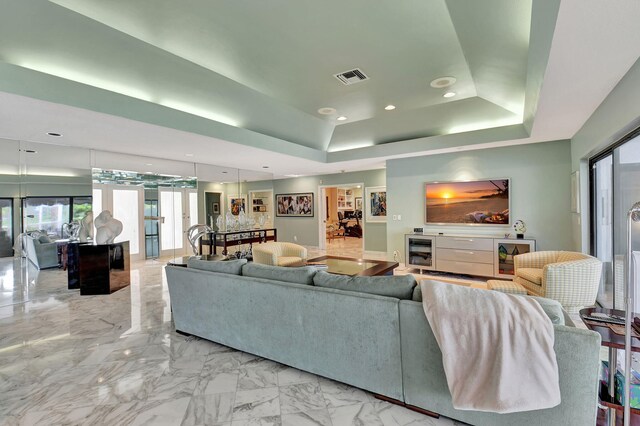 entrance foyer featuring french doors