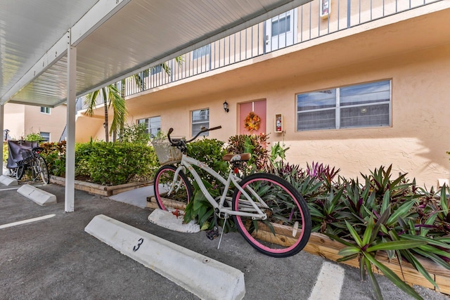 exterior space with a balcony