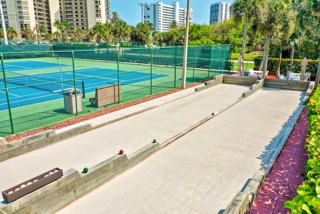 view of tennis court