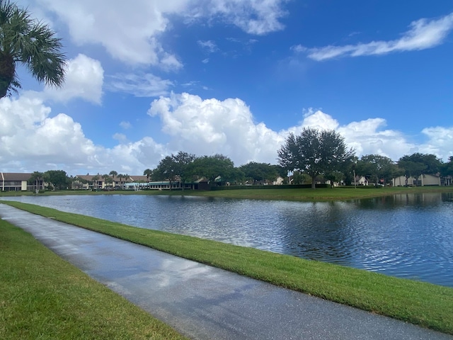 view of water feature