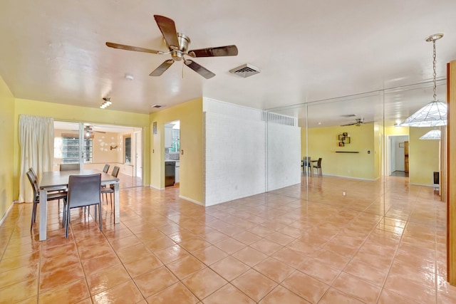 empty room with light tile patterned flooring