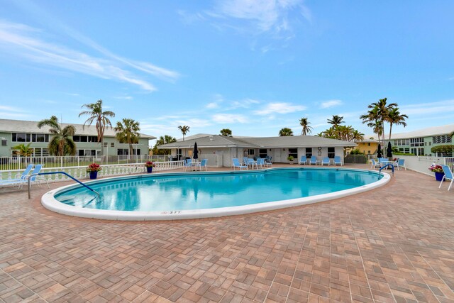 view of pool with a patio