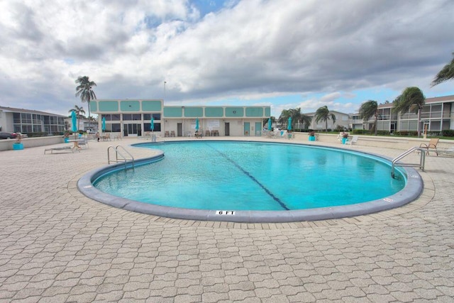 view of pool with a patio area