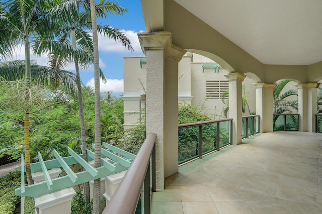 view of balcony