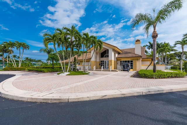 view of mediterranean / spanish house