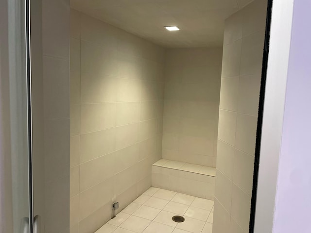 bathroom with walk in shower