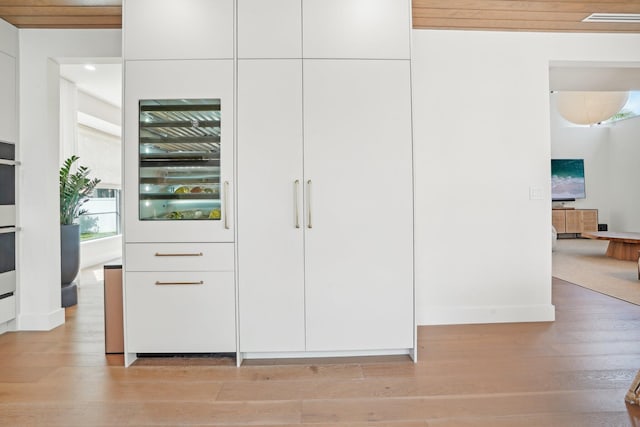 closet with beverage cooler