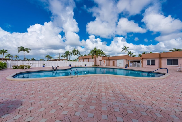 view of pool with a patio