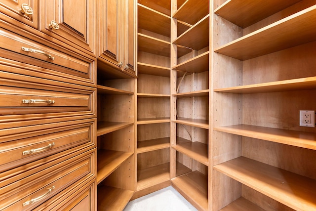 view of storage area