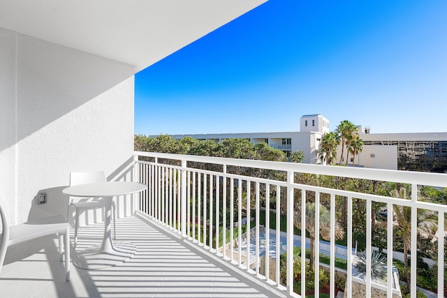 view of balcony