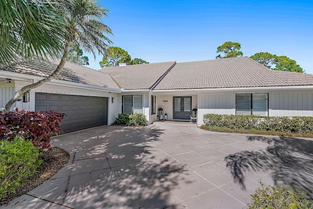 ranch-style house with a garage