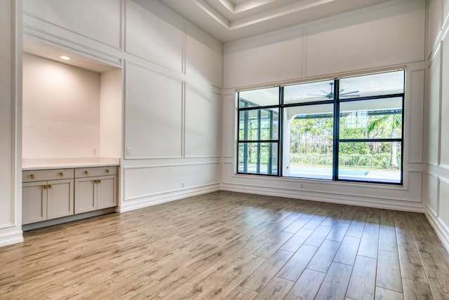 unfurnished room featuring light hardwood / wood-style floors