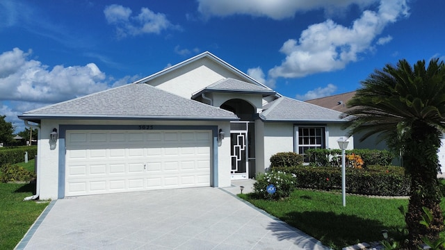 view of front of house featuring a garage