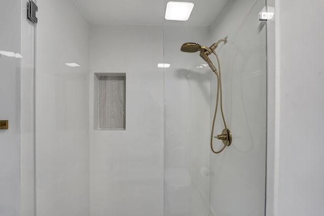 details featuring a shower