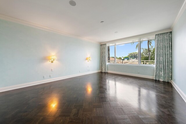 425 Worth Ave Unit 2F, Palm Beach, FL 33480 - unfurnished room featuring ornamental molding and baseboards