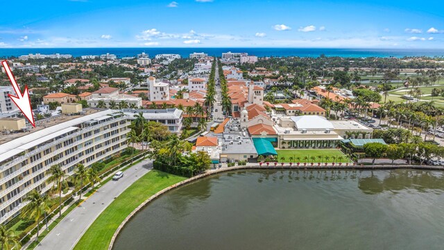425 Worth Ave Unit 2F, Palm Beach, FL 33480 - bird's eye view of a large body of water