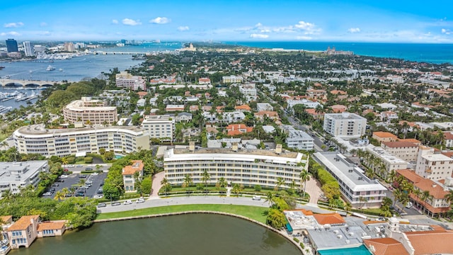 425 Worth Ave Unit 2F, Palm Beach, FL 33480 - view of urban area featuring a nearby body of water and apartment complex / building