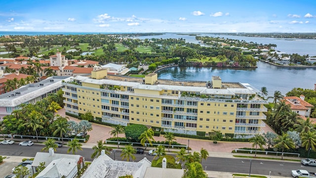 425 Worth Ave Unit 2F, Palm Beach, FL 33480 - drone / aerial view of a large body of water and apartment complex / building