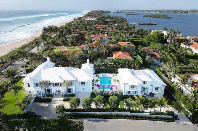 drone / aerial view of expansive beach