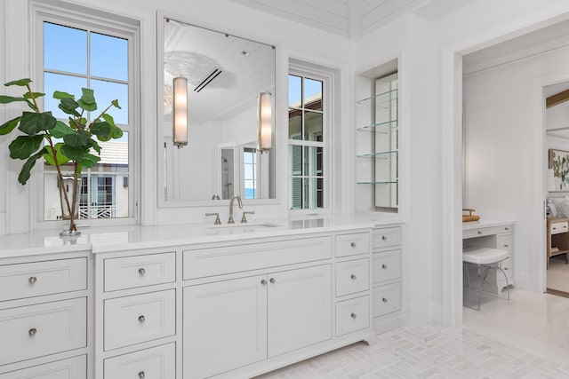 bathroom featuring vanity