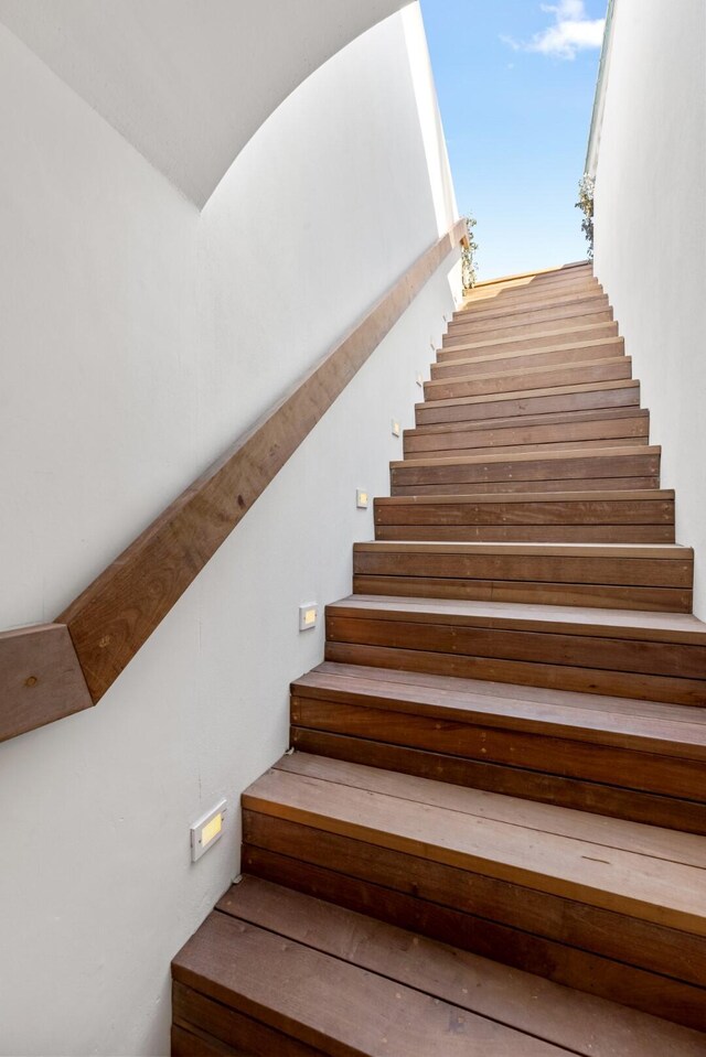 view of staircase