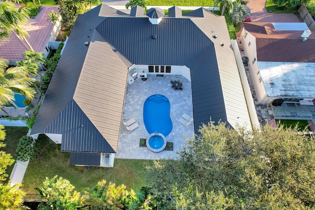 birds eye view of property