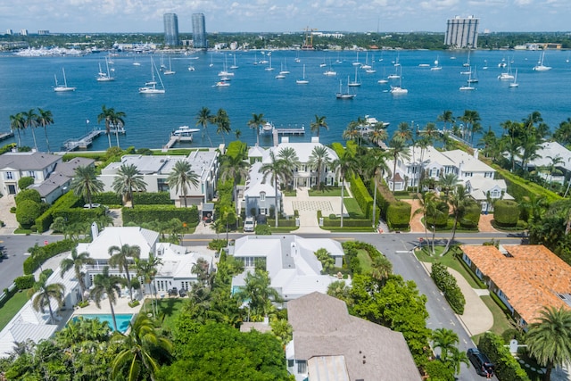284 Monterey Rd, Palm Beach, FL 33480 - aerial perspective of suburban area with a large body of water