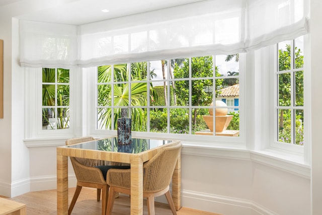 view of sunroom / solarium