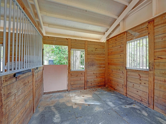 view of horse barn