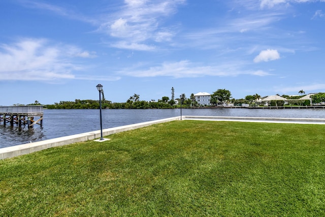 view of water feature