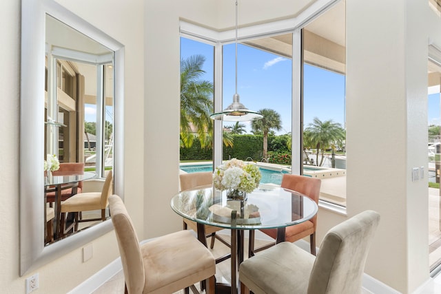 view of dining area