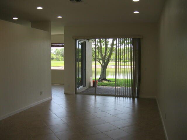 view of tiled empty room