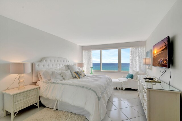 view of tiled bedroom