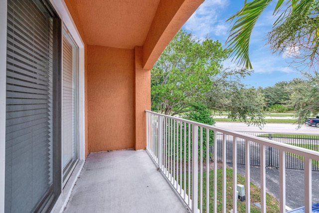 view of balcony