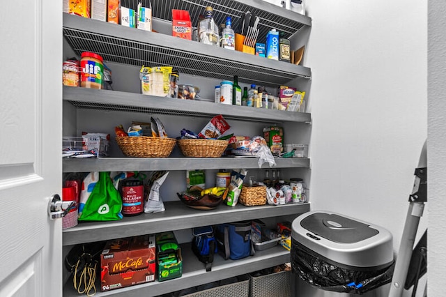 view of pantry