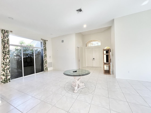 view of tiled entrance foyer