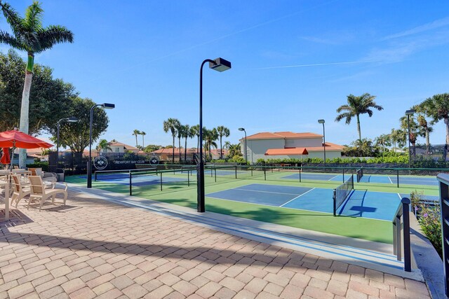 view of tennis court