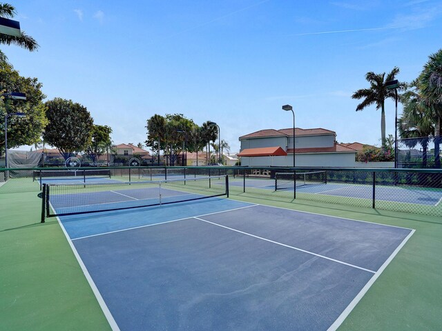 view of tennis court