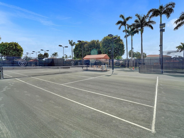 view of sport court