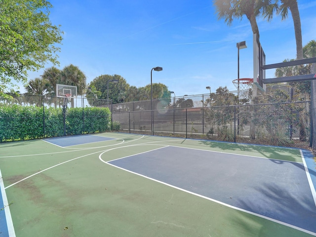 view of sport court