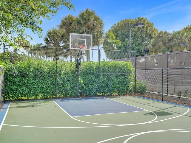 view of sport court