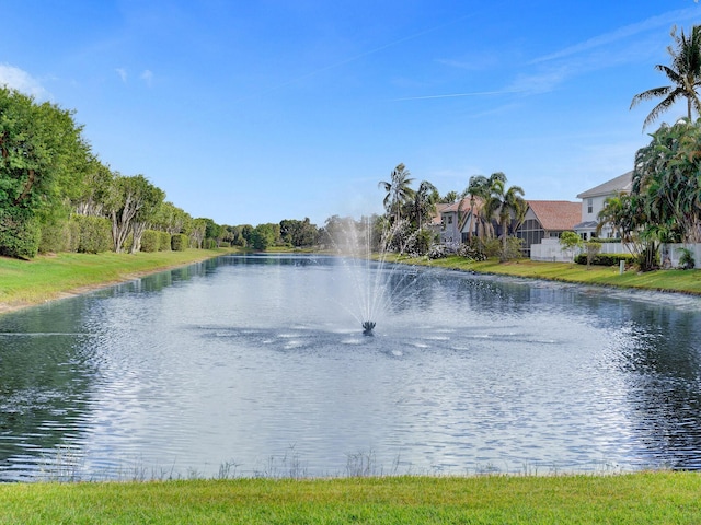 view of water feature