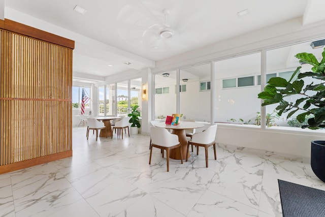 view of dining room