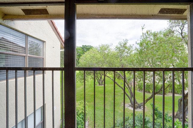 view of balcony