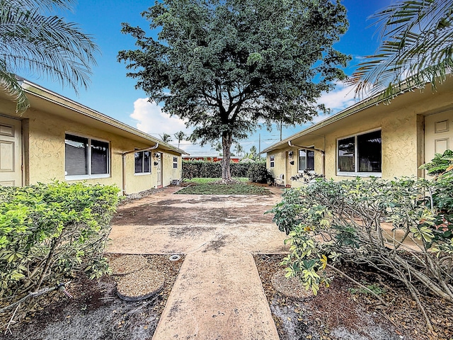 view of yard with a patio area