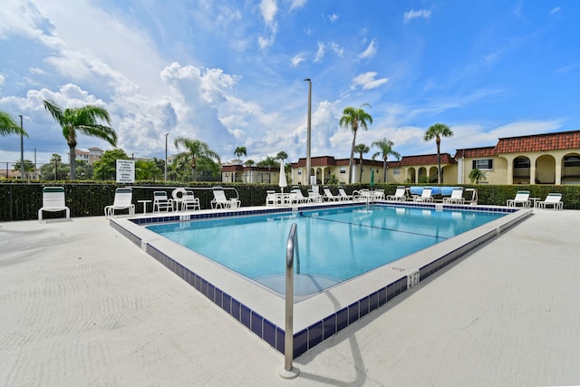 view of pool with a patio area